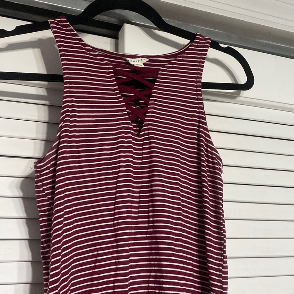 Aeropostale maroon striped dress